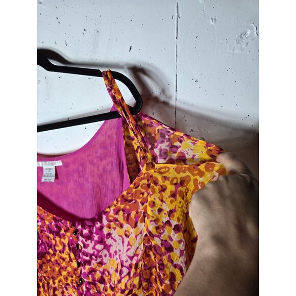 Platinum Design Collection Womens Asymmetrical Cold Shoulder Blouse Size 12 - Picture 4 of 10